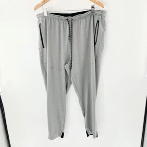 Spider Mens Jogger Pants Drawstring Athletic Gray Black Sz XXL